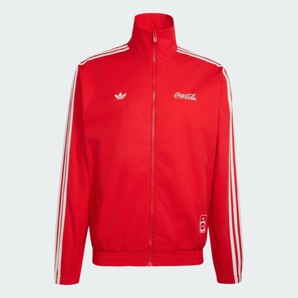 Adidas 愛迪達 Cc Firebird Tt KY2111 男 立領 運動外套 休閒穿搭 紅 亞版 可口可樂