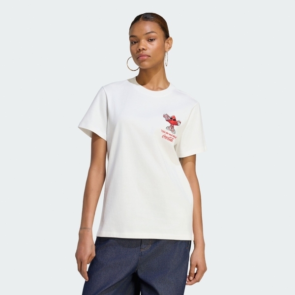 Adidas 愛迪達 Gfx Trefi Tee KY7572 女 T恤 運動上衣 休閒短袖 白 亞版 球衣