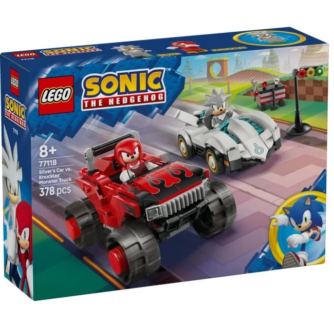【玩具研究中心】LEGO 樂高 音速小子 希爾弗的車 vs. 納克的怪獸卡車 77118