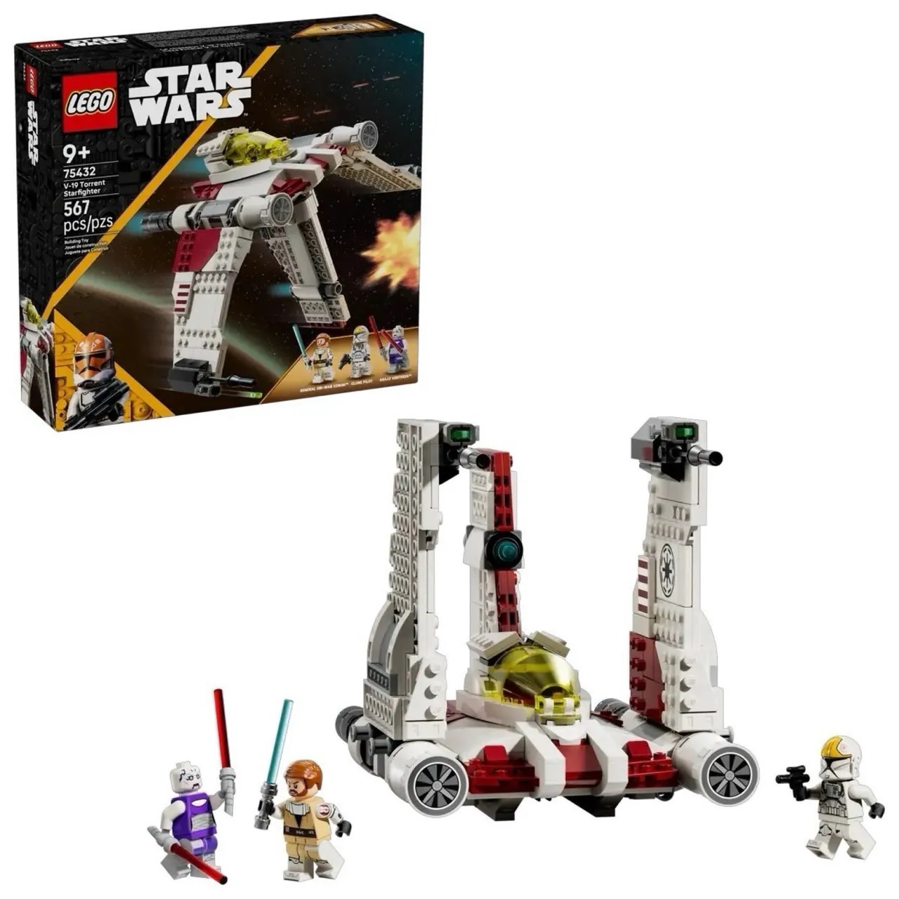 【玩具研究中心】LEGO 樂高 星際大戰 V-19 奔流星際戰機 75432