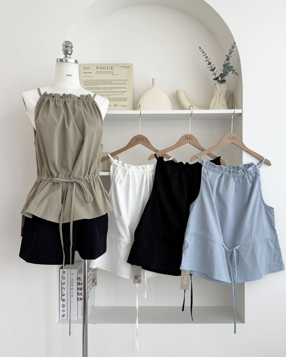 法朵Fado shop｜率性剪裁吊帶背心 1705026 四色