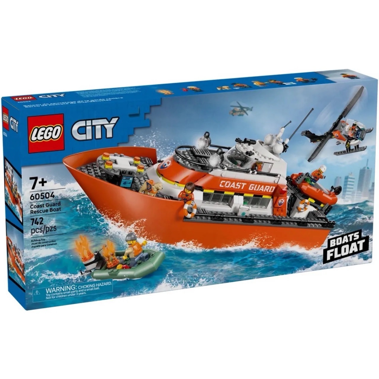【玩具研究中心】LEGO 樂高 城市系列 海岸巡防隊救援船和直升機 60504
