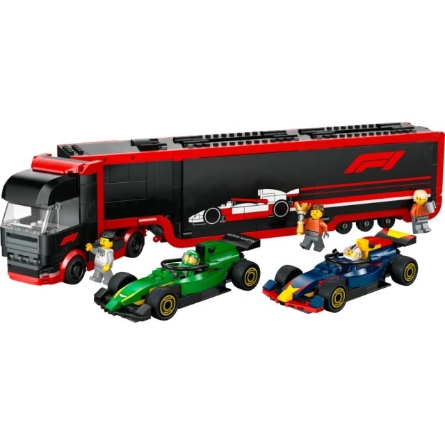 【玩具研究中心】LEGO 樂高 城市系列 F1卡車和 RB20 與 AMR24 F1汽車 60445