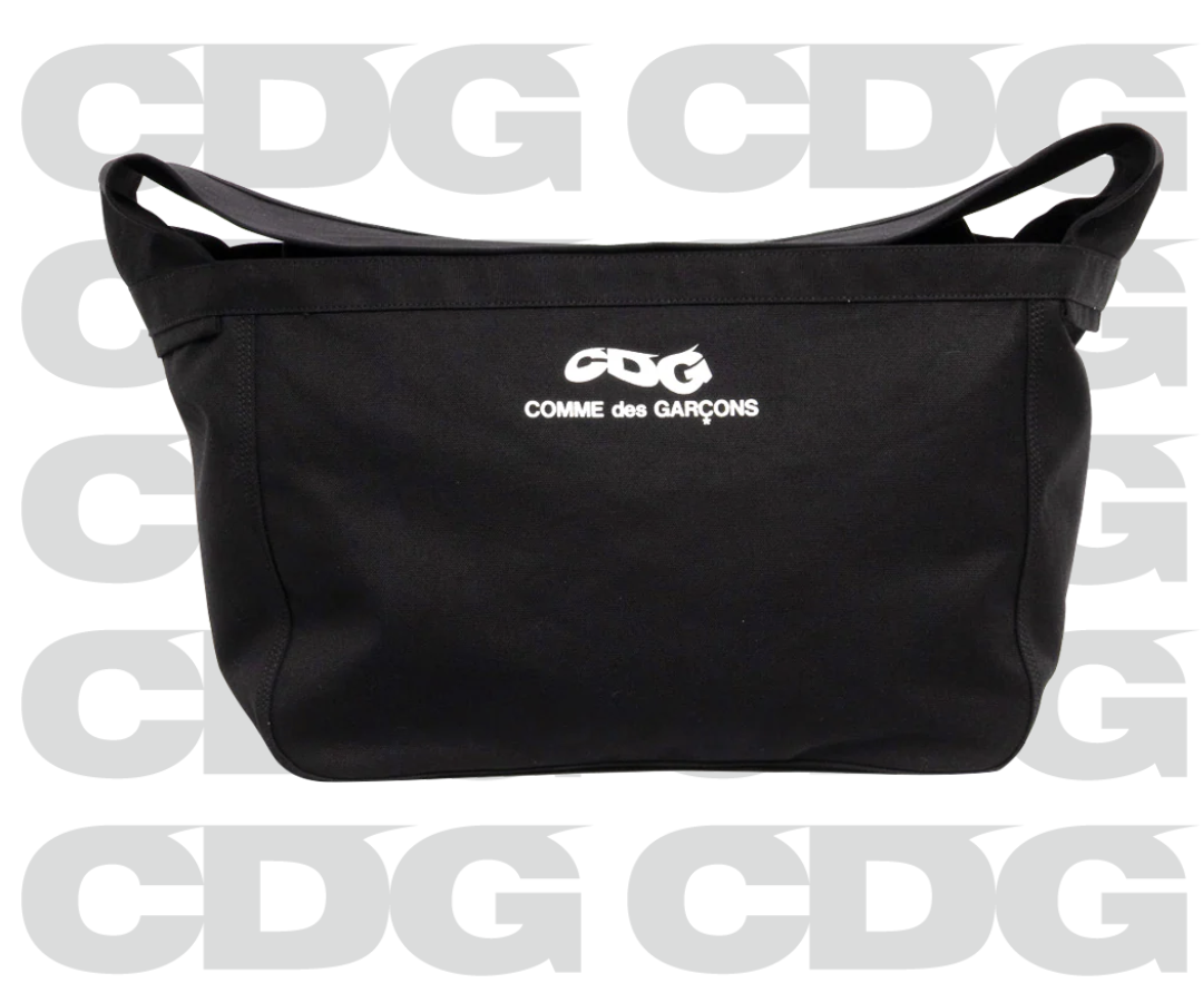 CDGCDGCDG / COTTON CANVAS POSTMAN BAG WITH SMALL LOGO