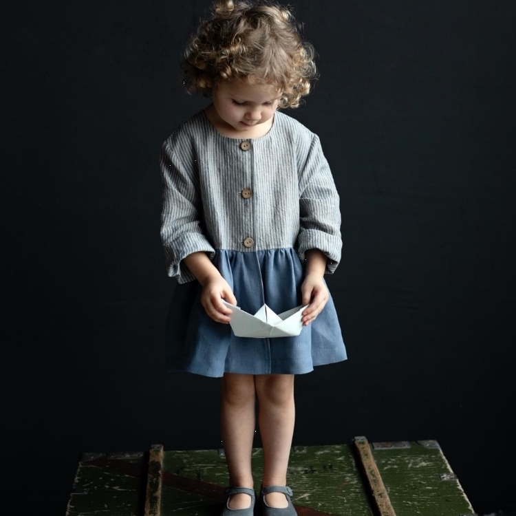 (預購) ALL THE BEAUTIFUL LINEN 下擺跳色水手外套 SAILOR RUFFLE JACKET