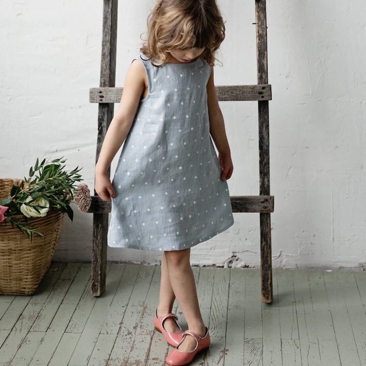 (預購)ALL THE BEAUTIFUL LINEN 後綁帶無袖洋裝 SLEEVELESS DRESS