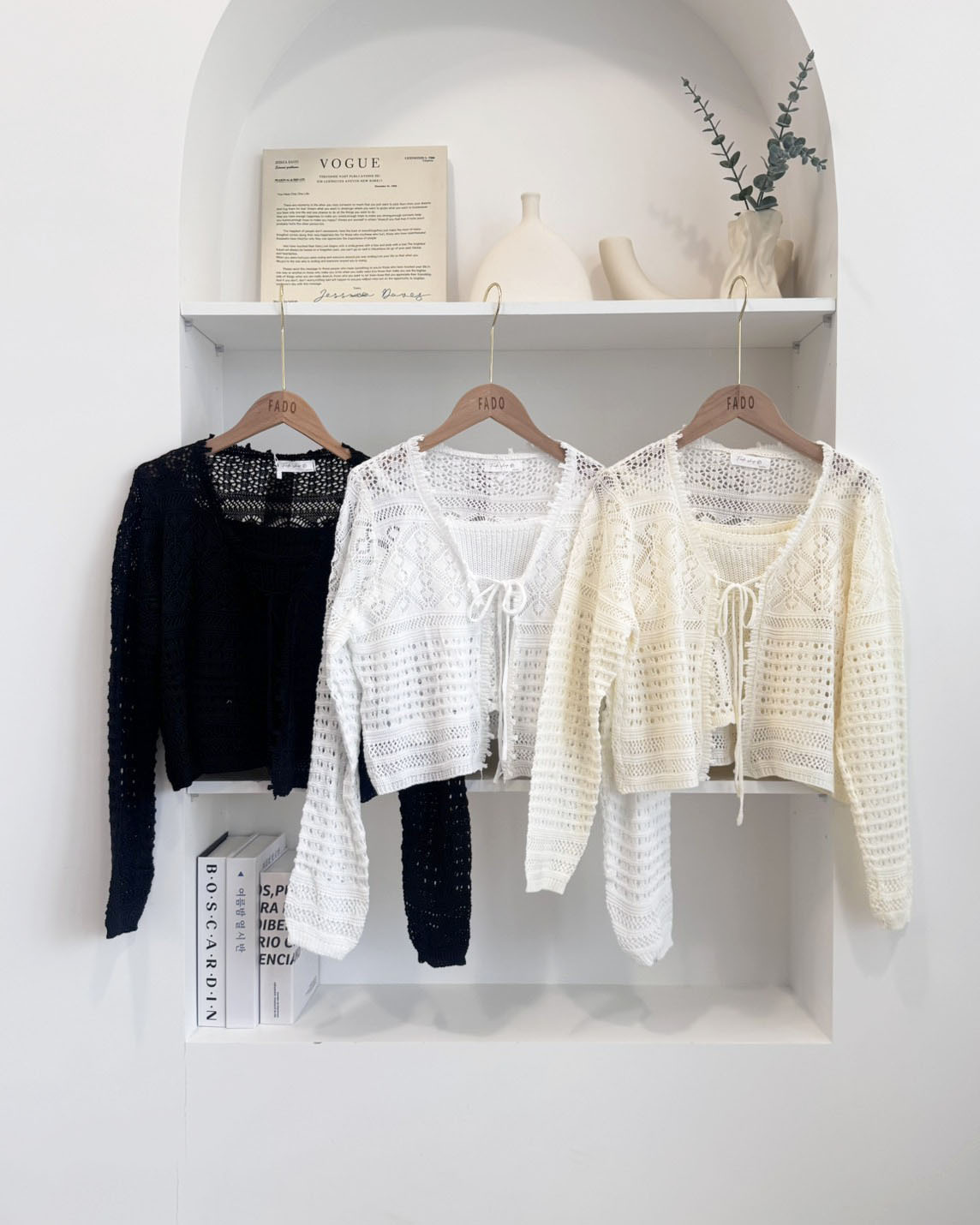 法朵Fado shop｜日常定格綁帶鏤空針織set 9165002 三色