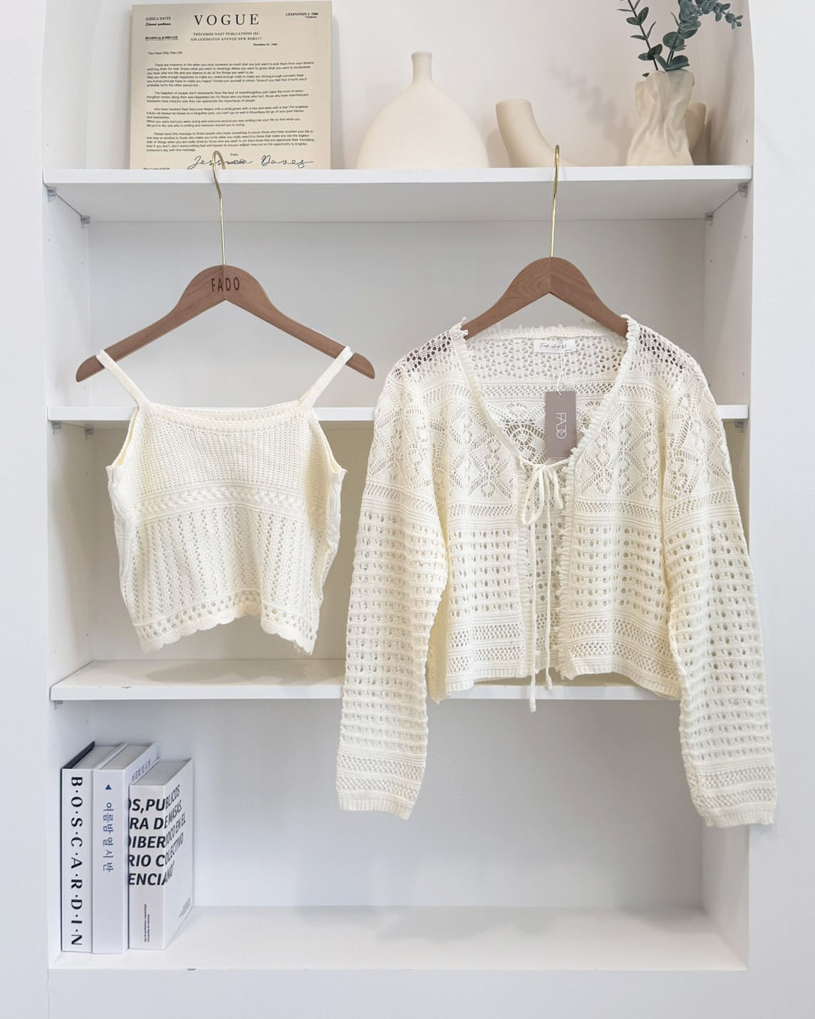 法朵Fado shop｜日常定格綁帶鏤空針織set 9165002 三色