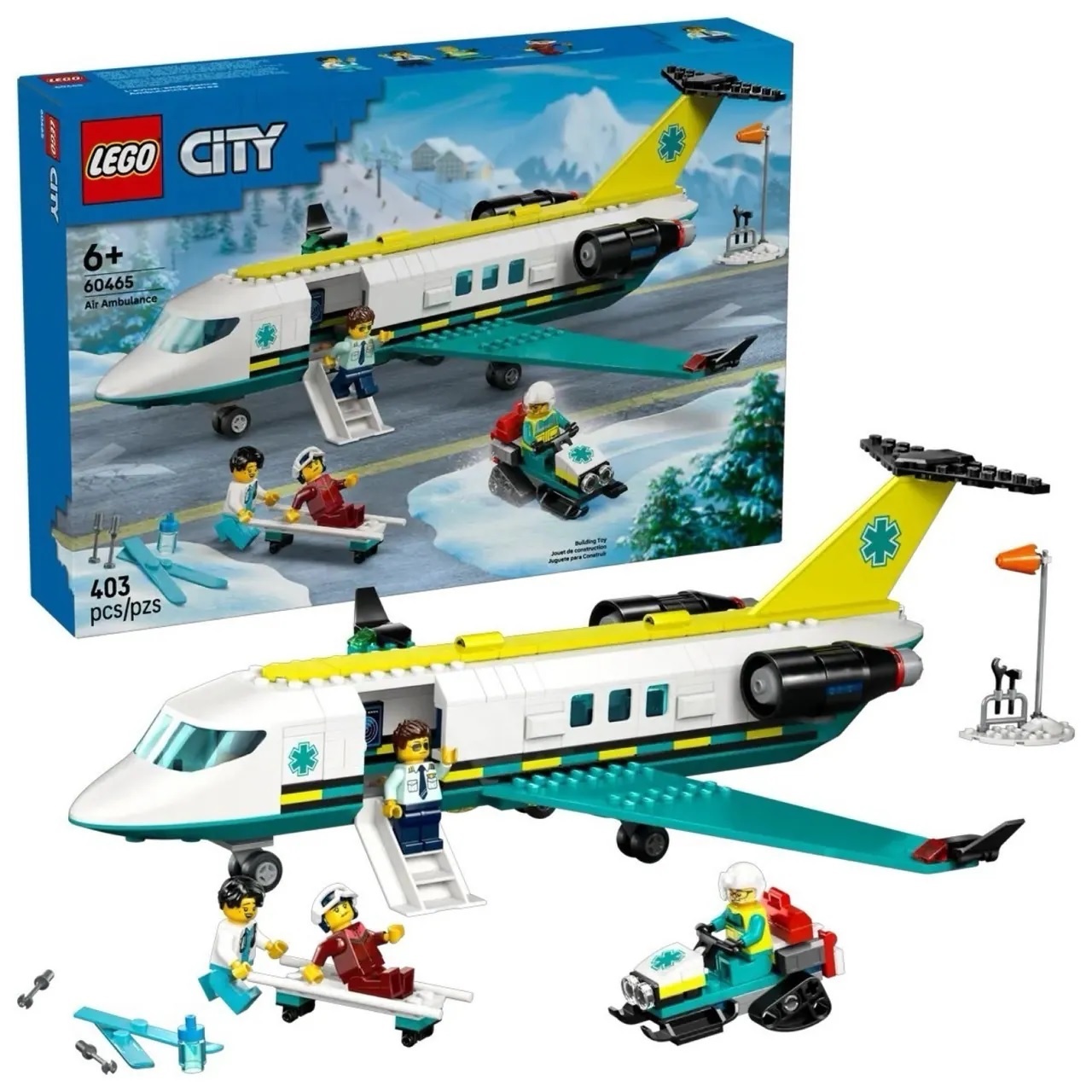 【玩具研究中心】LEGO 樂高 城市系列 緊急救護飛機 60465