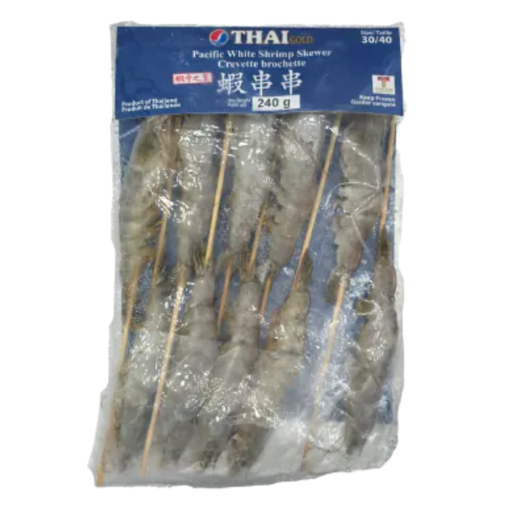 Thai Gold 泰國竹串有頭蝦 240g