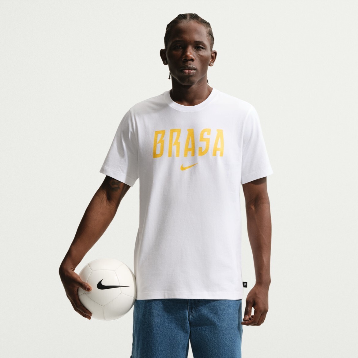 男女款 NIKE X FIFA BRAZIL TEE 巴西 白色 綠色 世界盃 世足 足球 印花 運動 短T【IH2175】ADFIFA