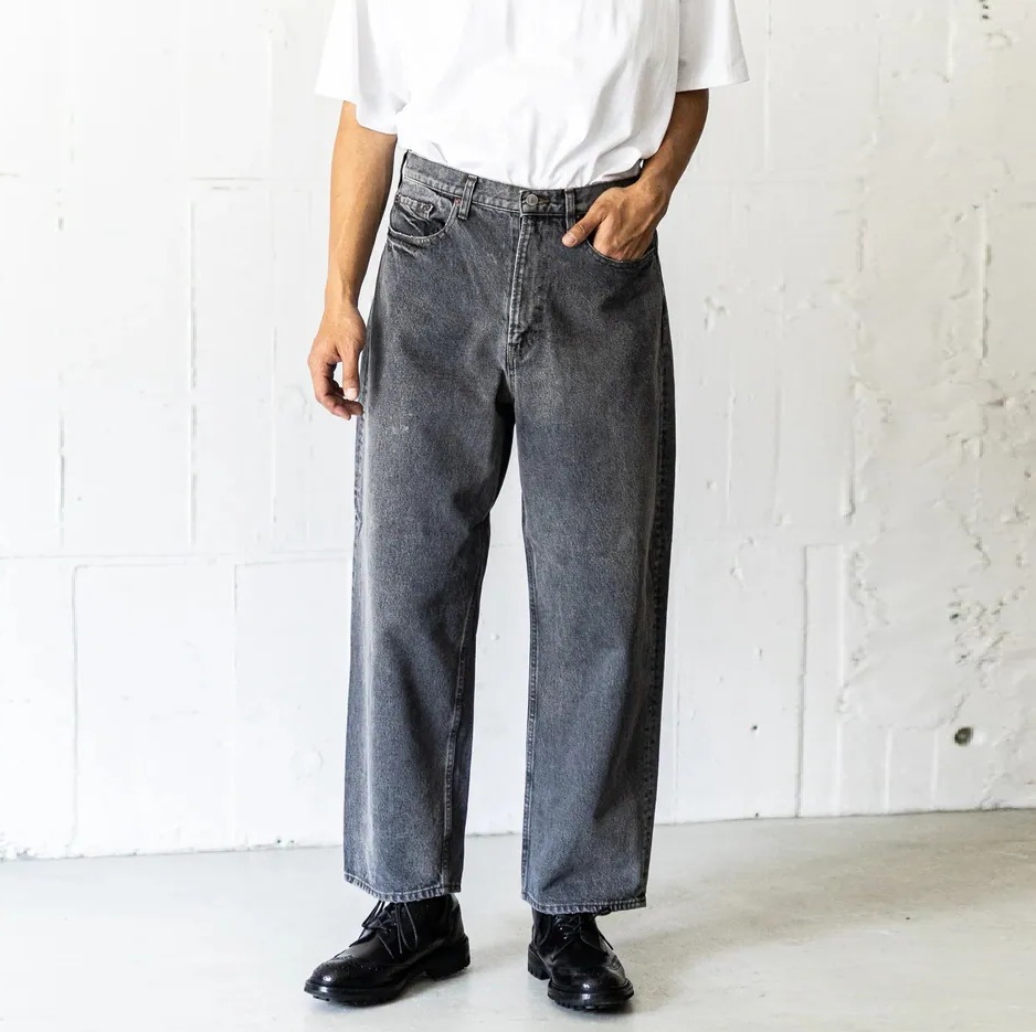 LAST PCS: A.PRESSE 2026 VINTAGE GRAY DENIM PANTS (26SAP-04-34) - SIZE 36 PRE ORDER ITEM (預訂中)