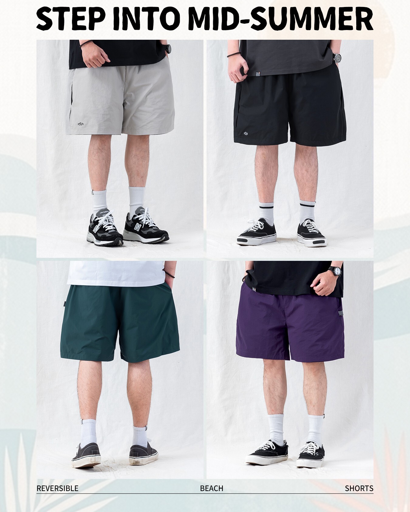Persevere Reversible Beach Shorts 雙面穿 短褲 兩款