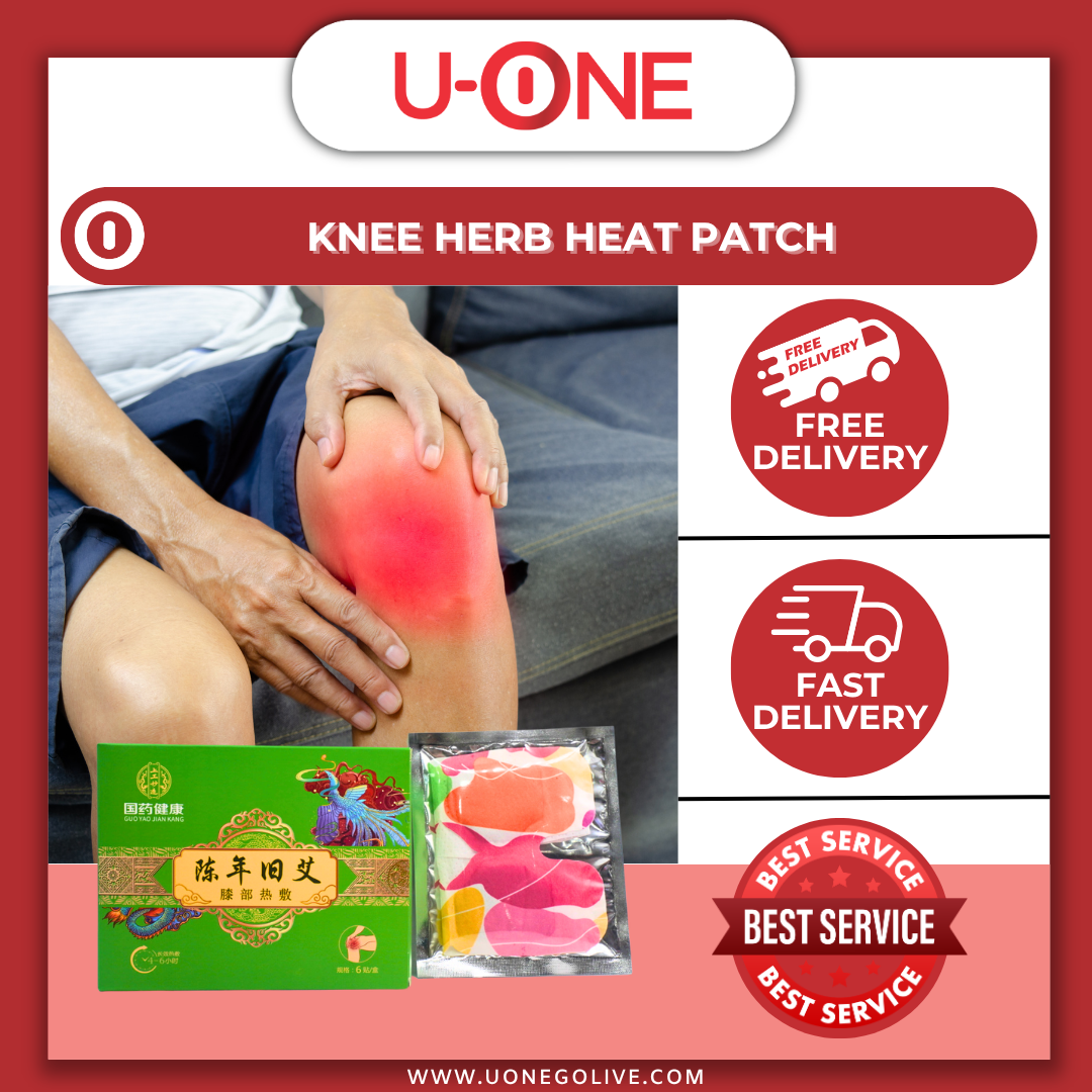 U-ONE | Taiwan | Knee Herb Heat Patch | 6pcs
