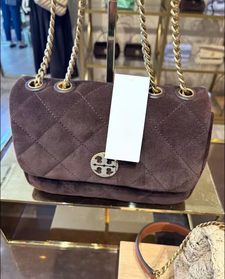 【預購】H061206 Tory Burch 小號深啡色Willa鏈條包