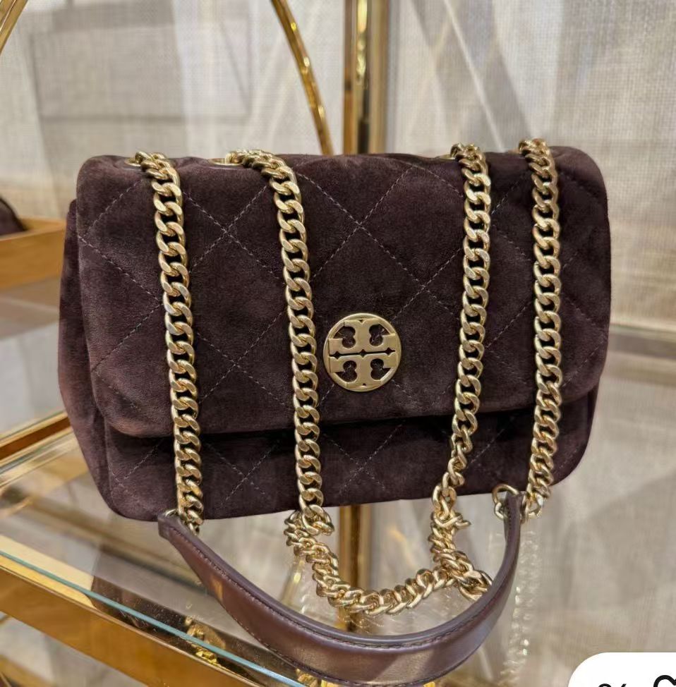【預購】H061206 Tory Burch 小號深啡色Willa鏈條包