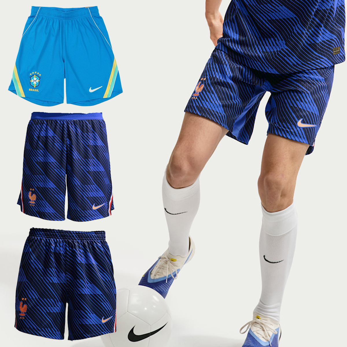 男女款 NIKE X FIFA DRI-FIT SHORTS 巴西 法國 主場 世界盃 世足 足球 排汗 運動 短褲【IB5411/IB4596/IB4847】ADFIFA