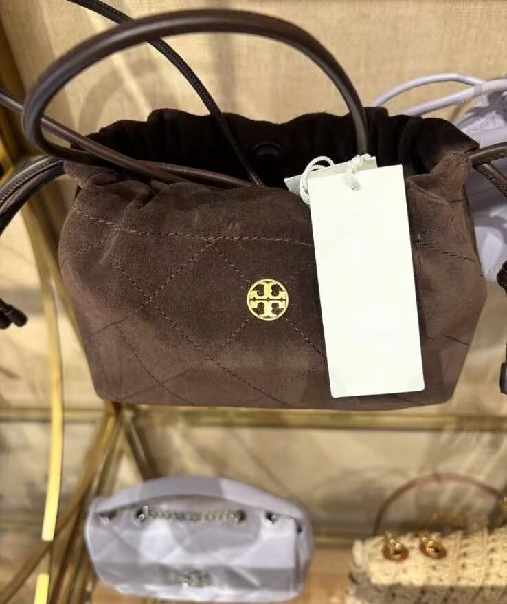 【預購】H061210 Tory Burch 深啡色小號水桶包