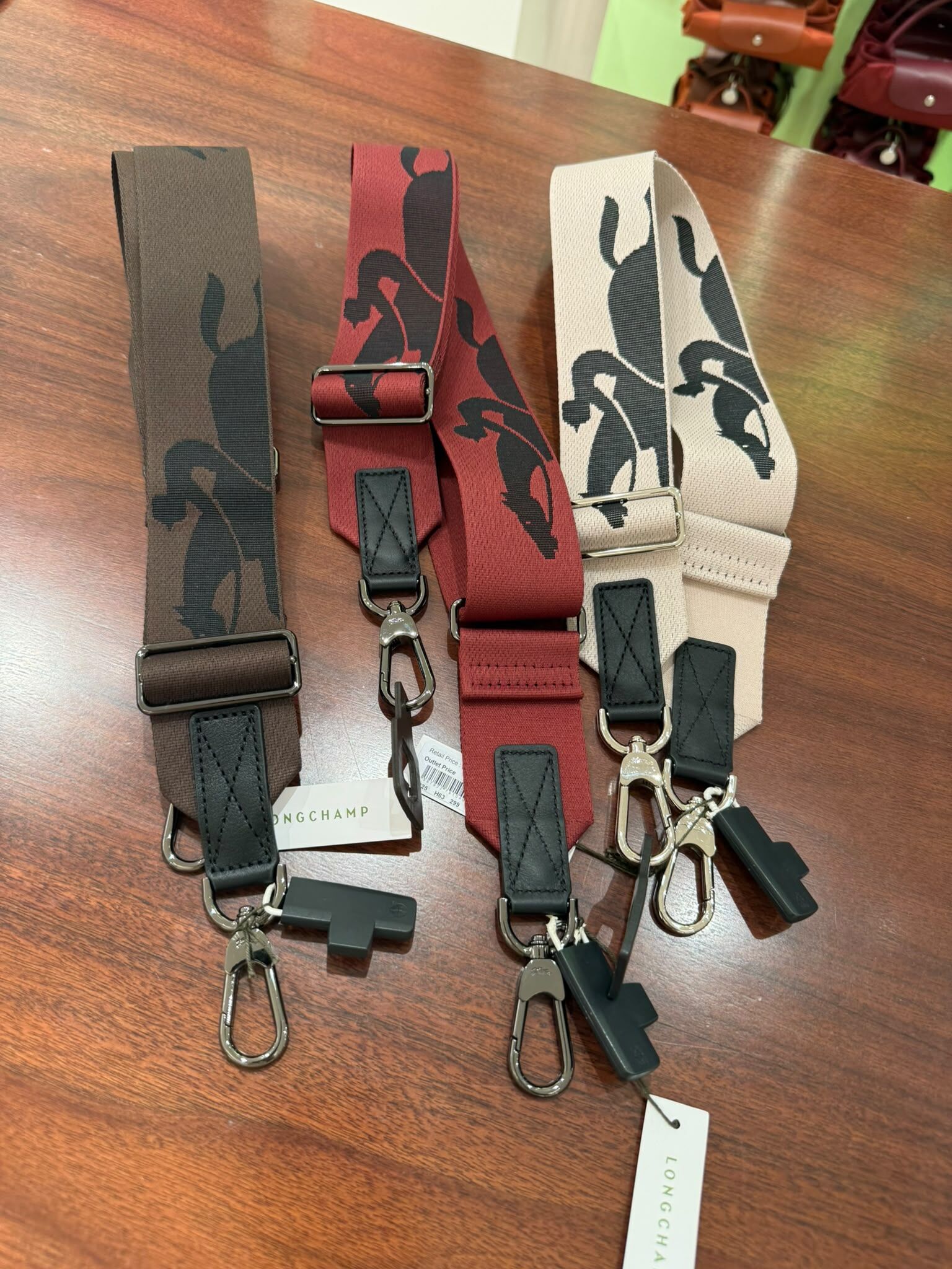 LYS01912 Longchamp 寬版編織肩帶