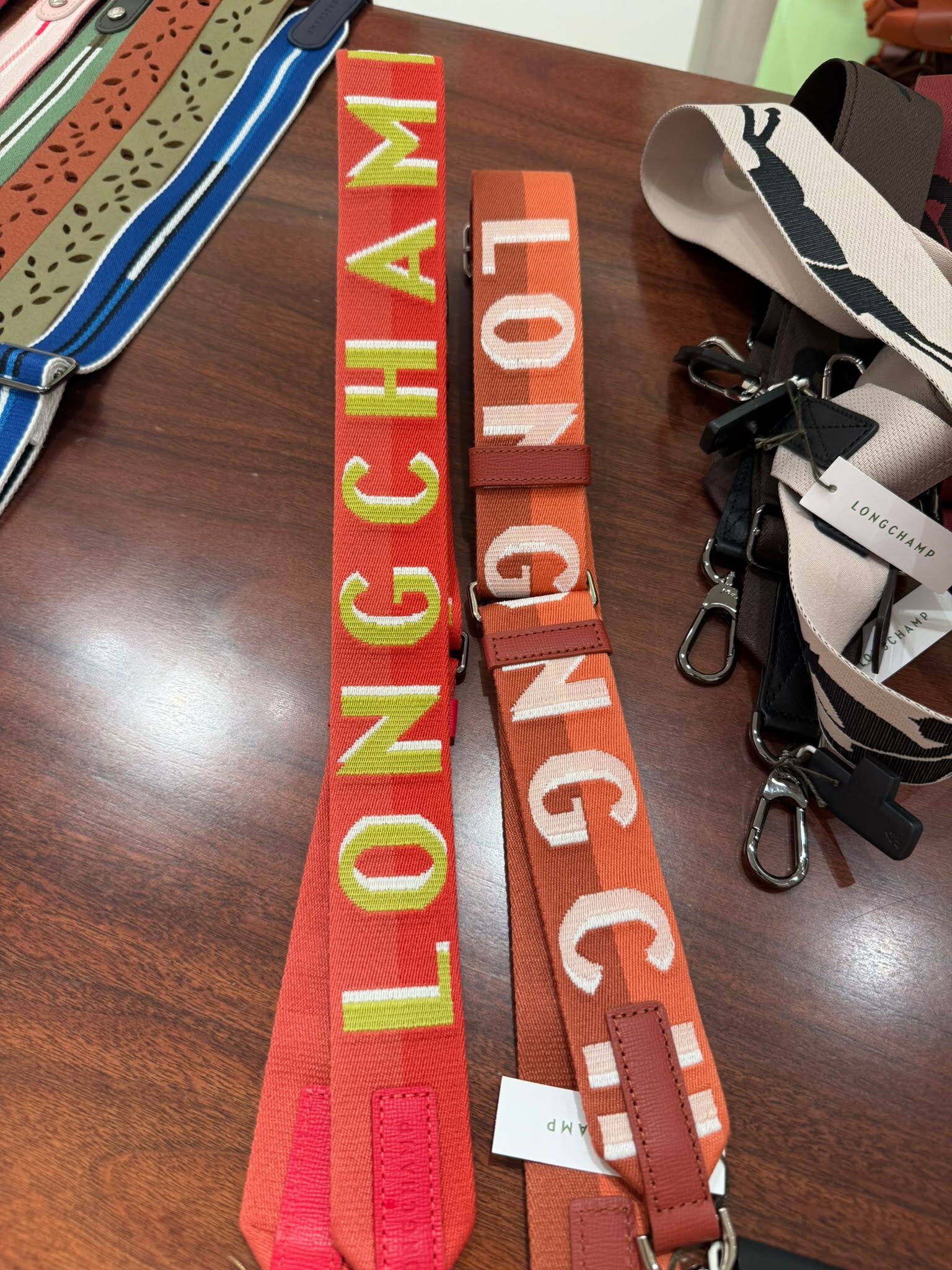 LYS01912 Longchamp 寬版編織肩帶