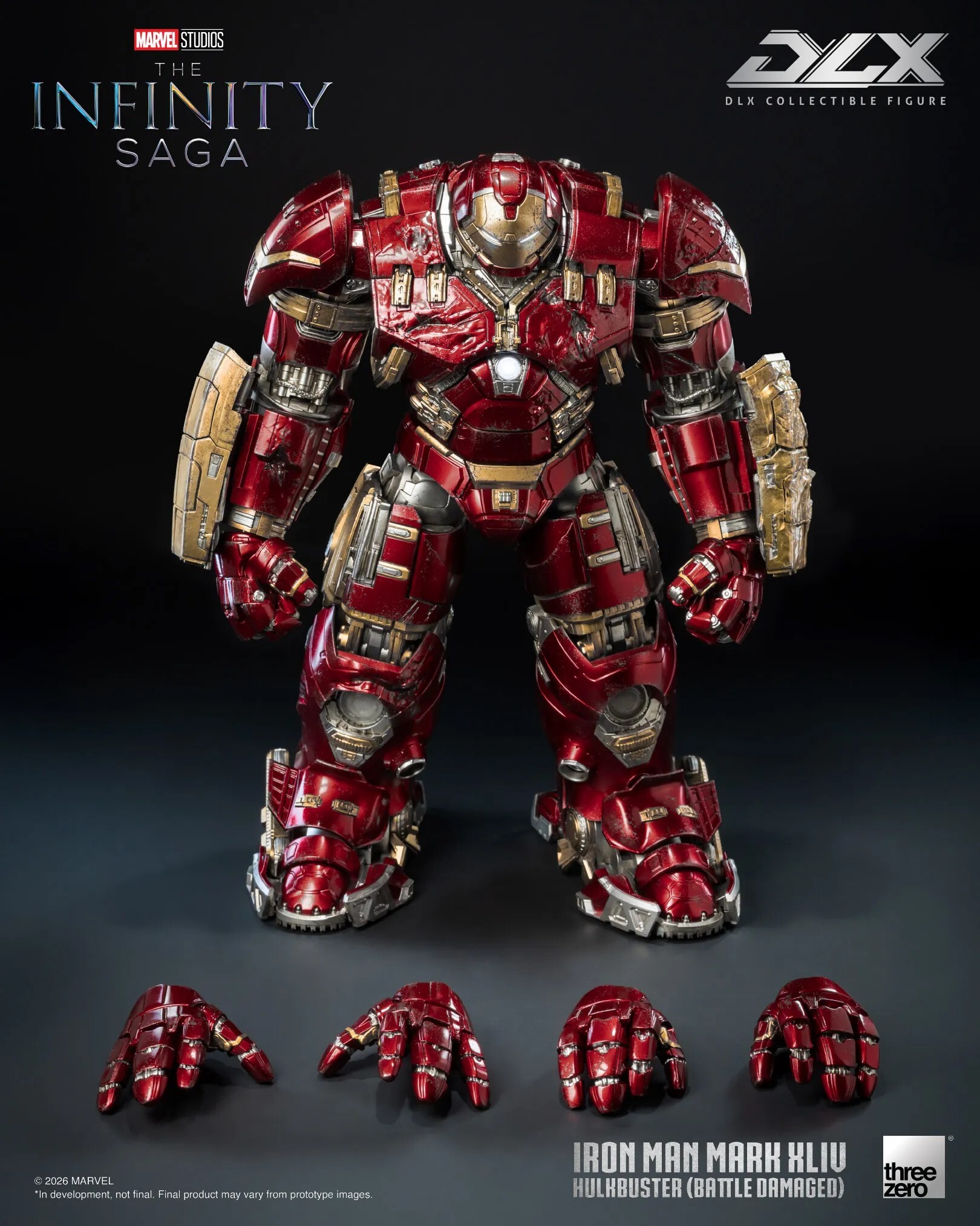 [預訂] threezero DLX鋼鐵俠Mark 44 反浩克裝甲（戰損版）