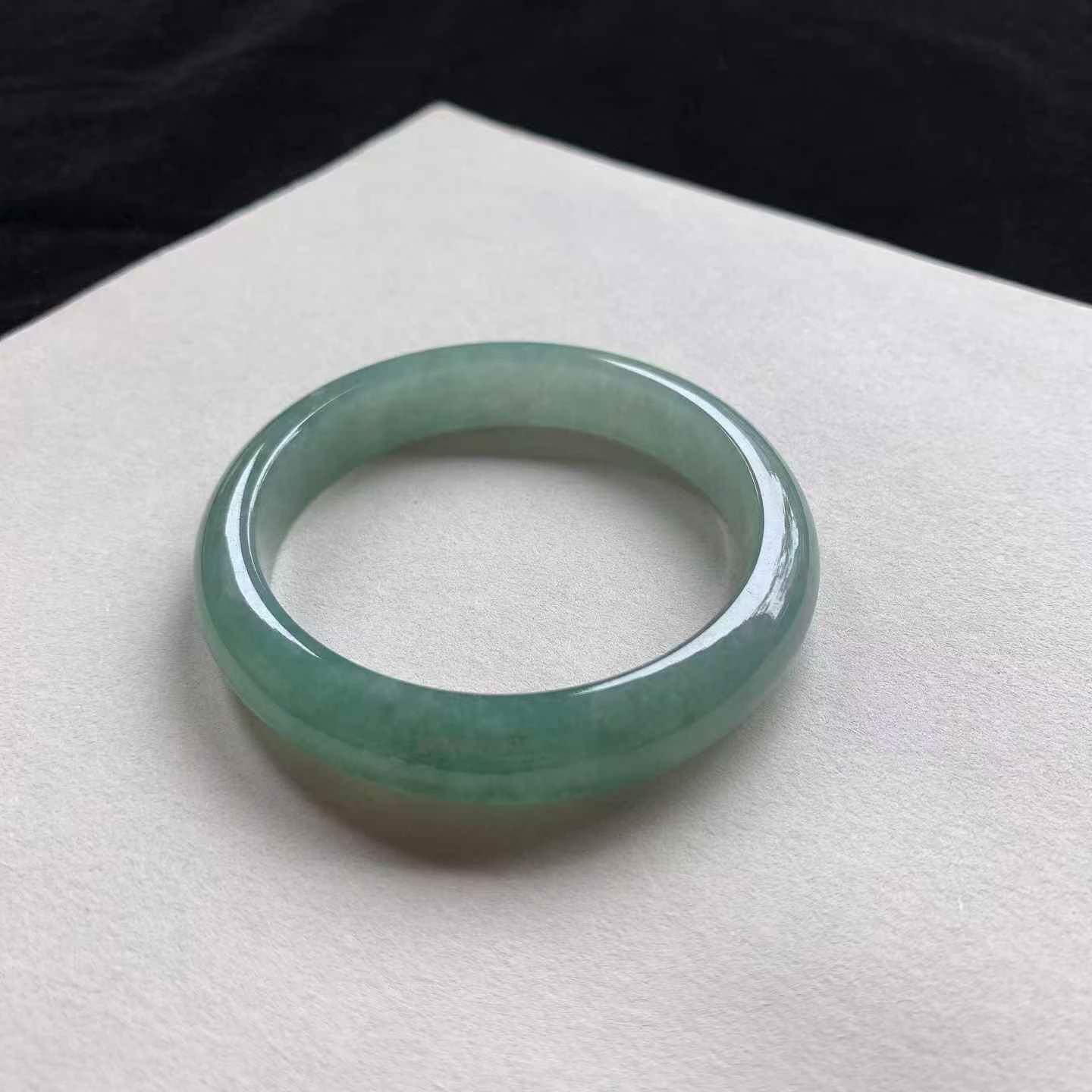 油綠翡翠正圈手鐲,天然翡翠A玉, 緬甸玉, Jade, Jadeite