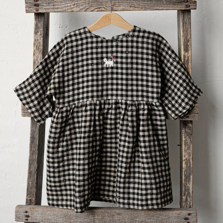 (預購)ALL THE BEAUTIFUL LINEN 後綁帶寬鬆洋裝 TEA DRESS