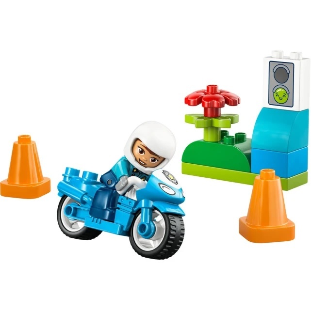 【玩具研究中心】LEGO 樂高 得寶 藍色警用摩托車 10471