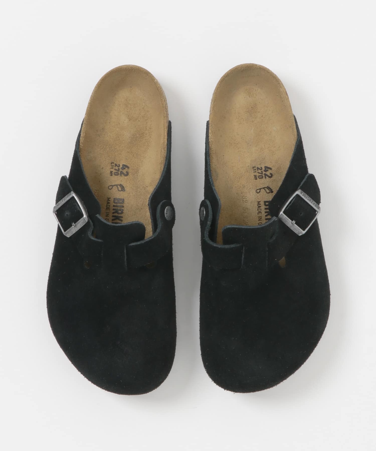 限時特價預購┃BIRKENSTOCK BOSTON 黑色 麂皮 REGULAR