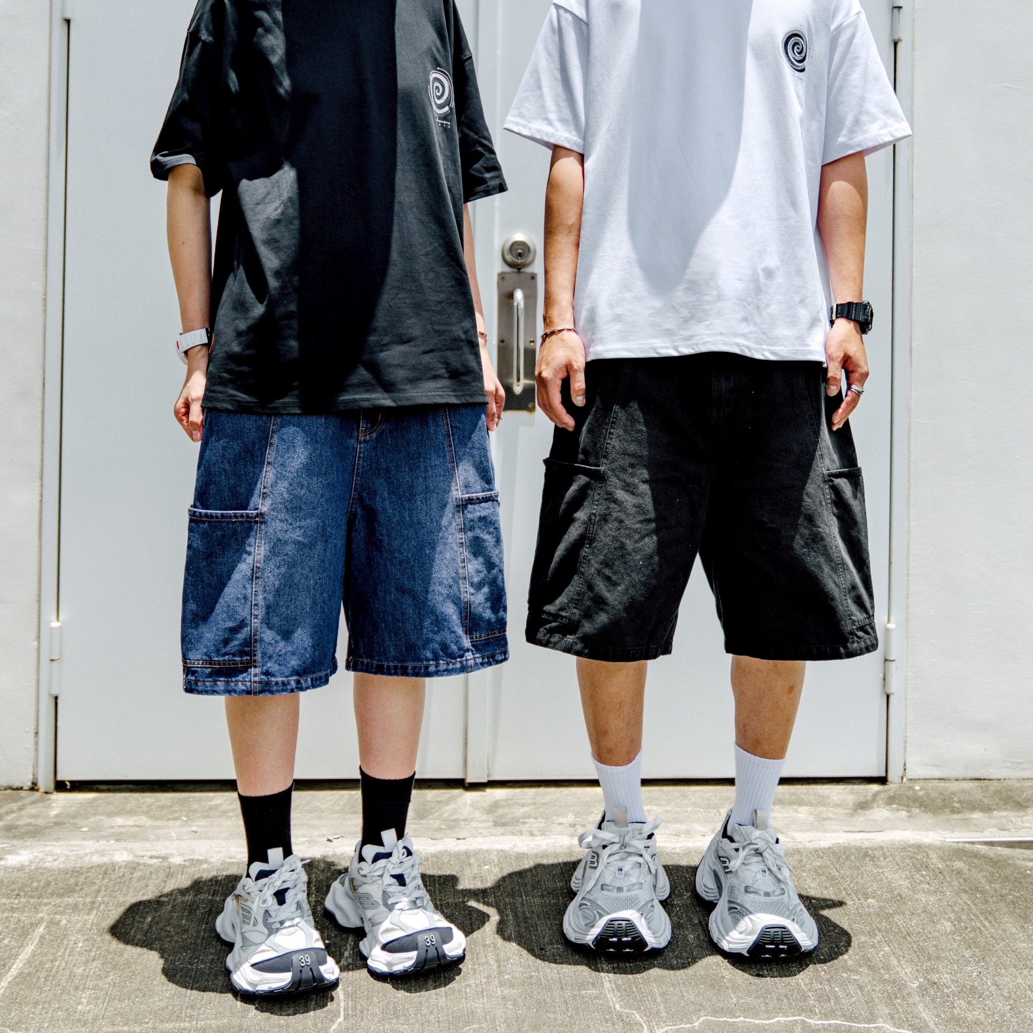 #預購 SBG 大口袋過膝牛仔短褲 SB5011 兩色