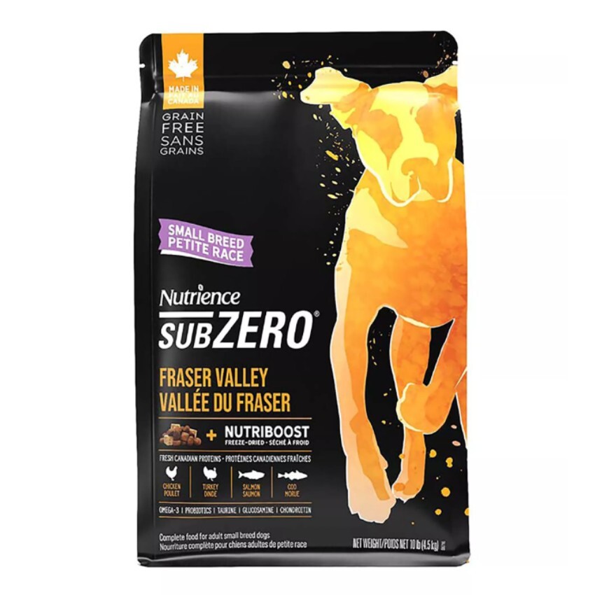 NUTRIENCE SubZero 凍乾無穀物雞、火雞、海魚小型 犬配方 1.8 kg／4.5kg