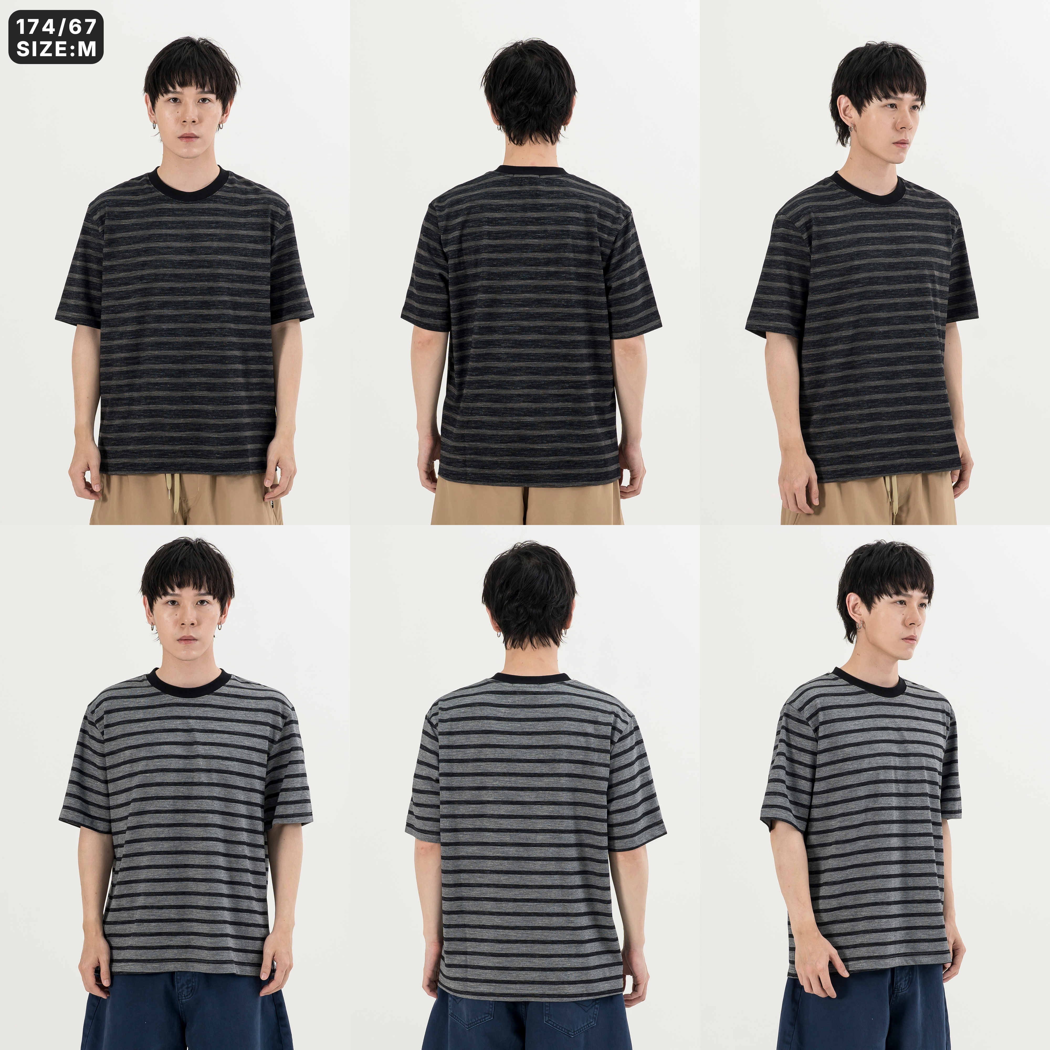 Multi Stripe Tee 細條紋 短袖Tee [T9022]