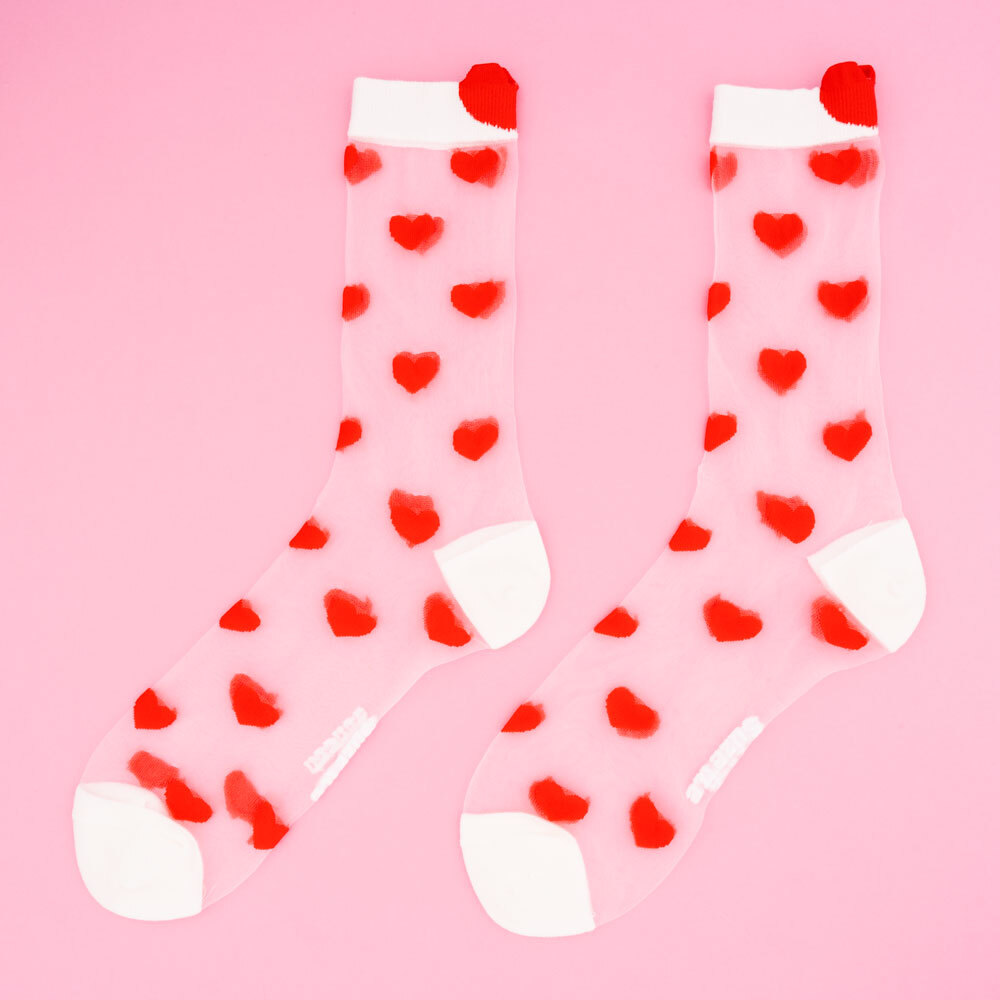 Heart Sheer Socks｜Coucou Suzette