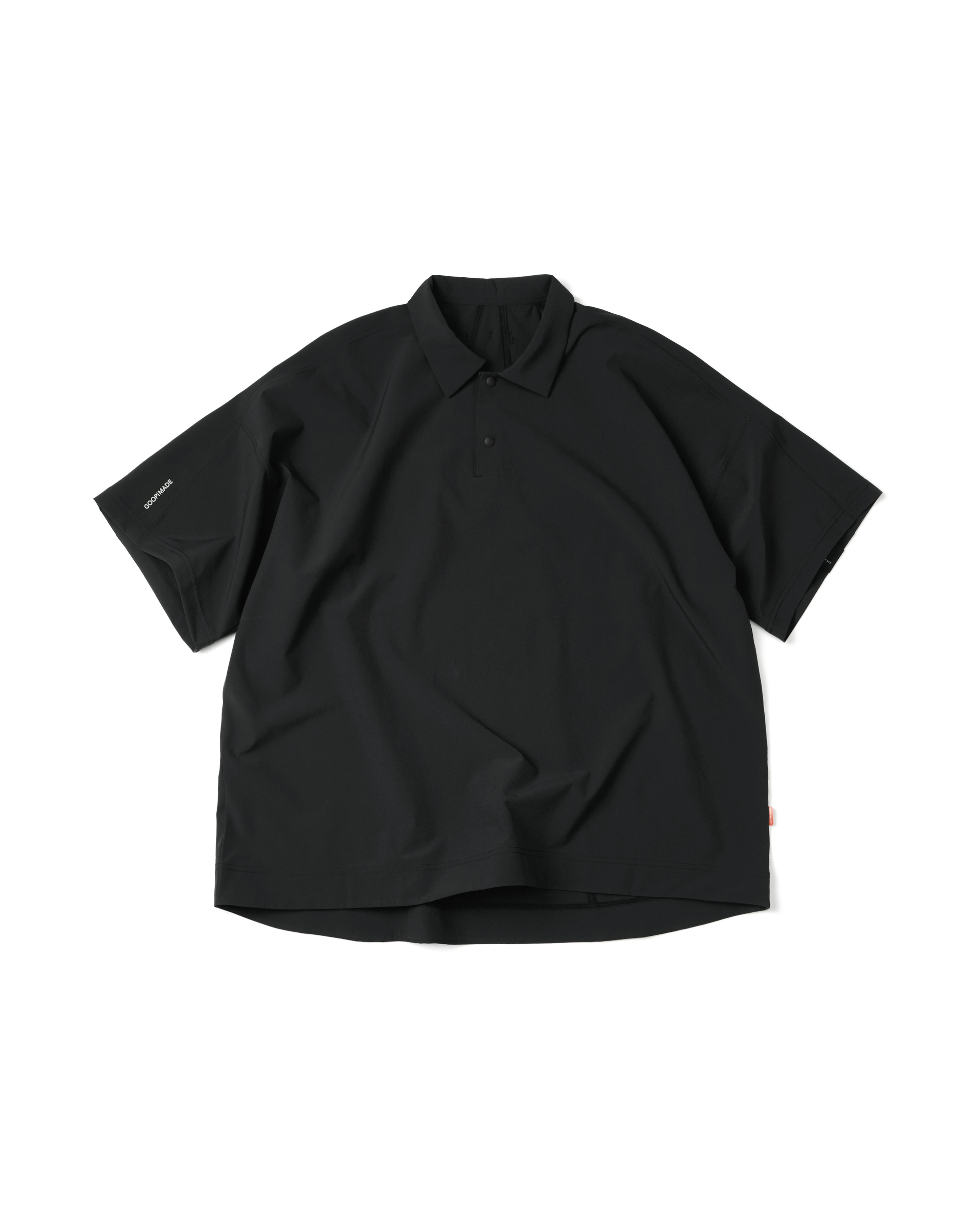 GOOPiMADE P/O - Extremely Light Polo Shirt - Black