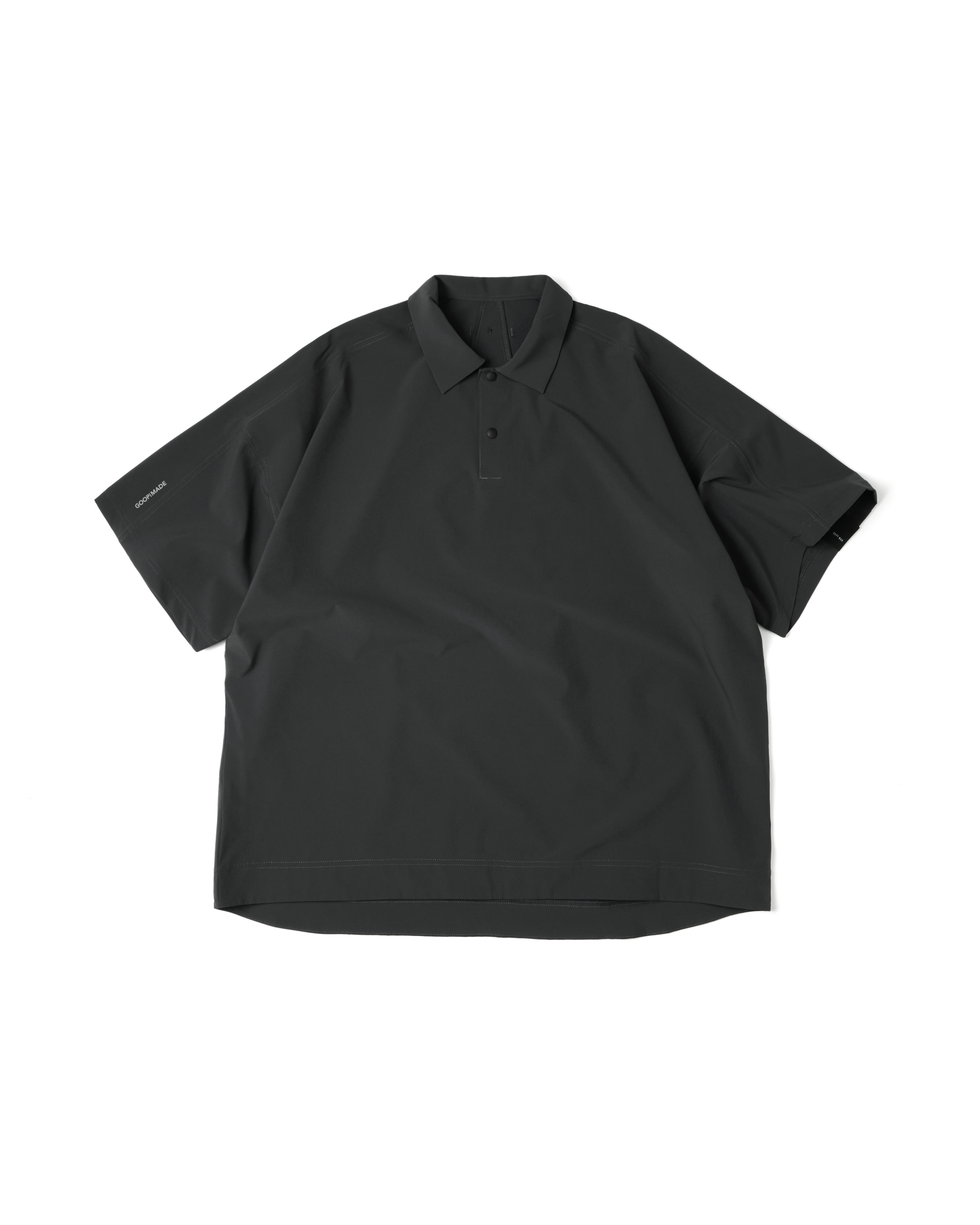 GOOPiMADE P/O - Extremely Light Polo Shirt - D-Gray