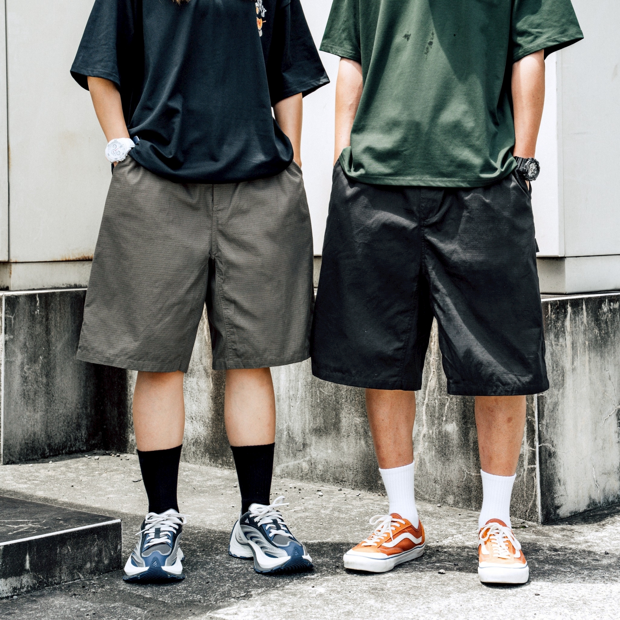 #預購 SBG 方格紋畫家過膝短褲 SB5014 兩色