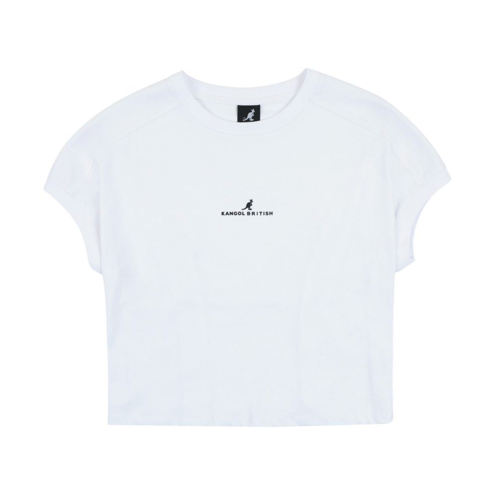 KANGOL 短T 白色 時尚 修身 短袖 上衣 女 6622100300