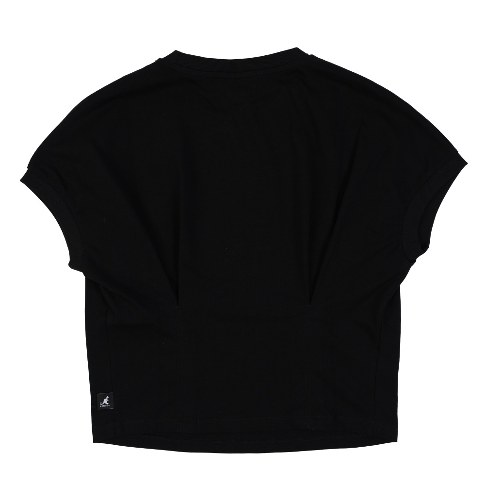 KANGOL 短T 黑色 時尚 修身 短袖 上衣 女 6622100320