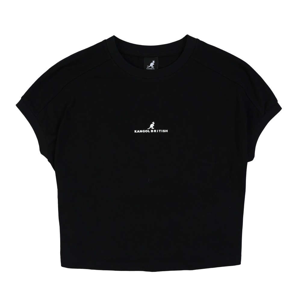 KANGOL 短T 黑色 時尚 修身 短袖 上衣 女 6622100320