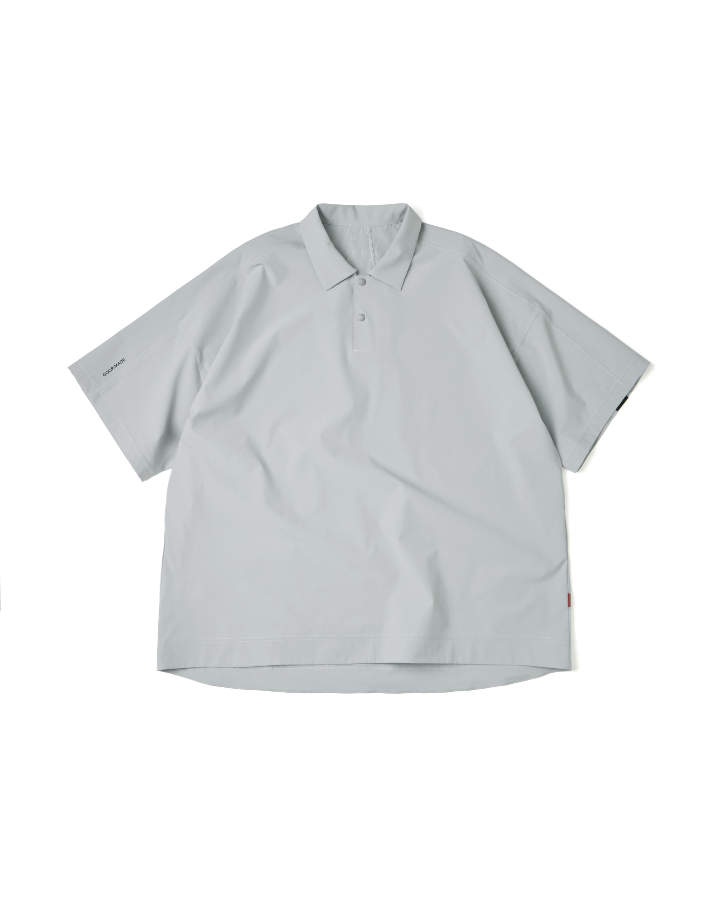 GOOPiMADE P/O - Extremely Light Polo Shirt - L-Gray
