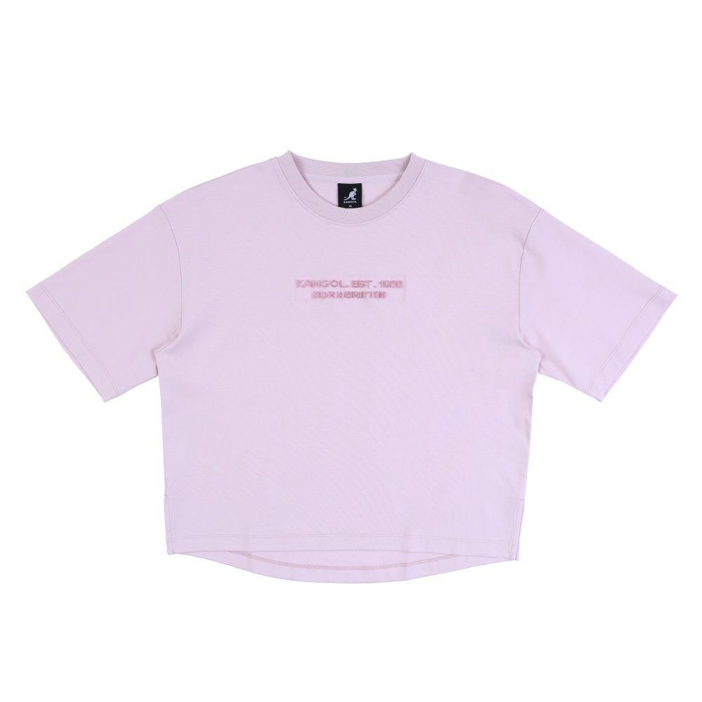 KANGOL 短T 粉紅 涼感 百搭 素色 短袖 上衣 女 6622101041