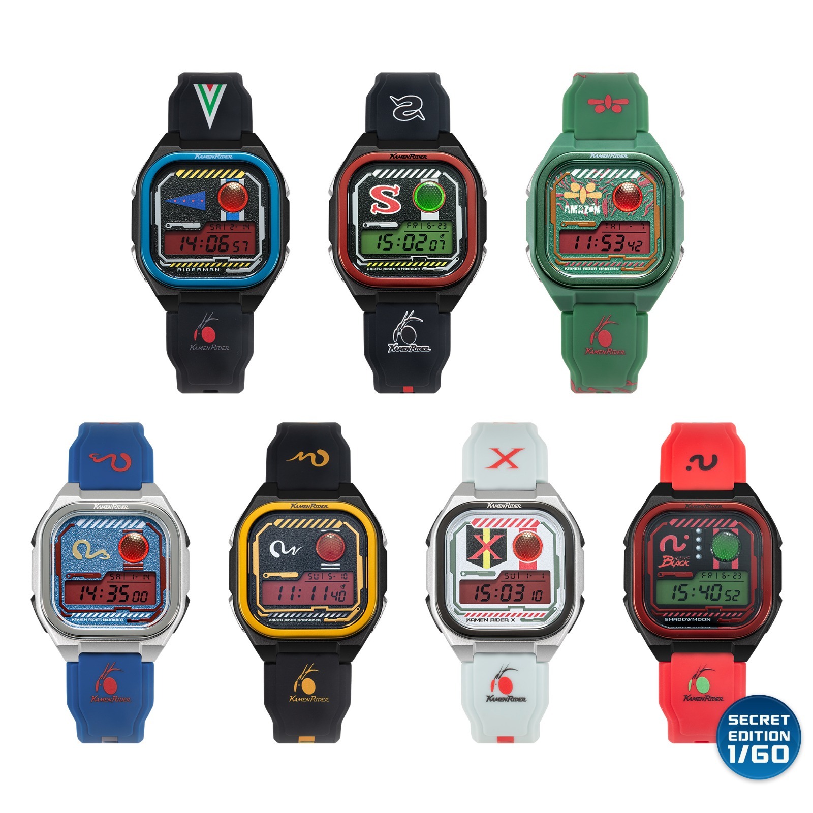 (NEW) KAMEN RIDER Digital Watch Series 3 BLIND BOX (INFANTRY)