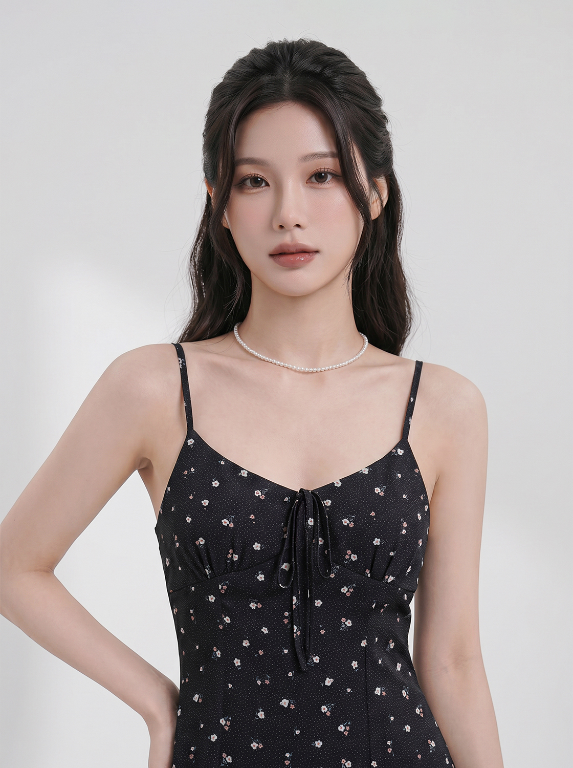 細肩bra小花洋裝