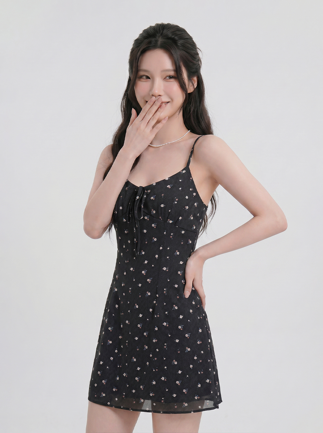 細肩bra小花洋裝