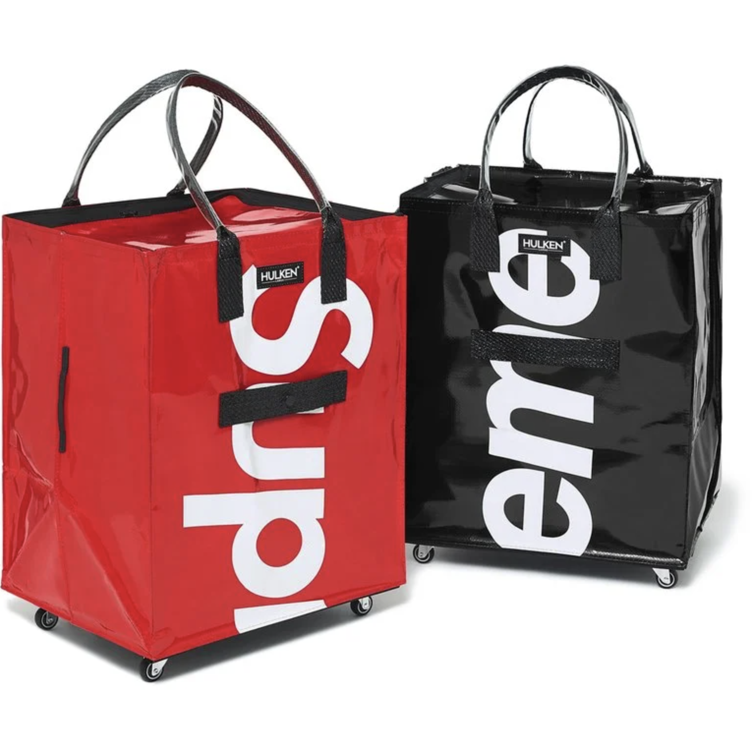 -(C06)-SUPREME X HULKEN ROLLING TOTE BAG  滾輪手提袋 紅色/黑色
