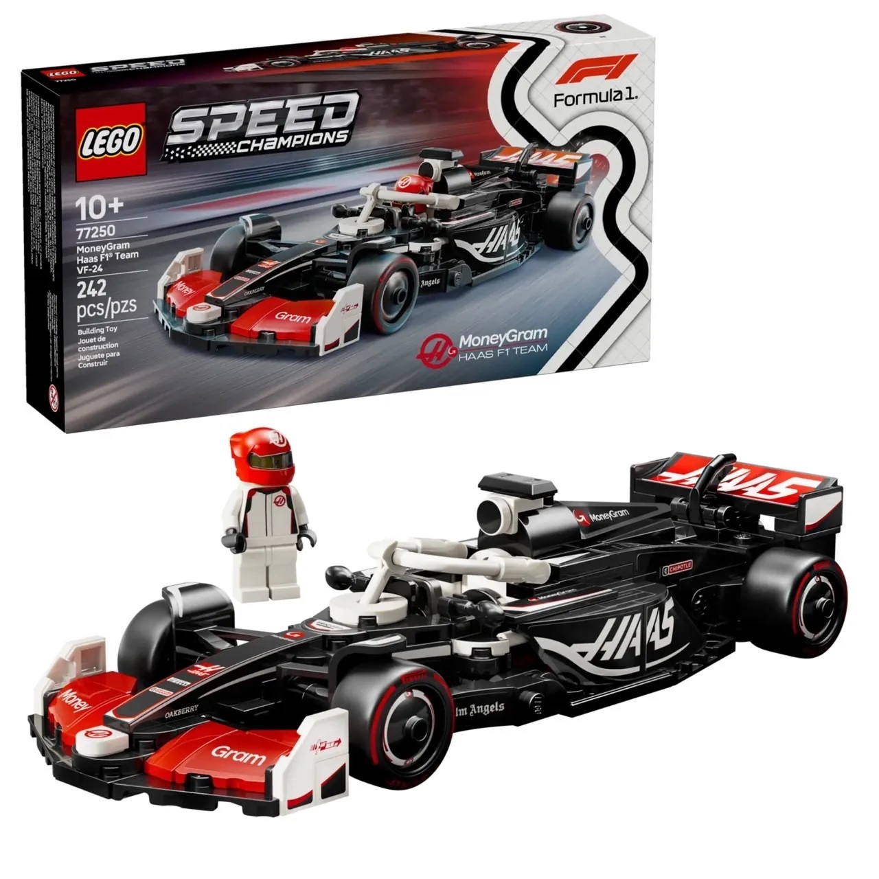 【玩具研究中心】LEGO 樂高 極速賽車 哈斯 F1® Team VF-24 Race Car 77250