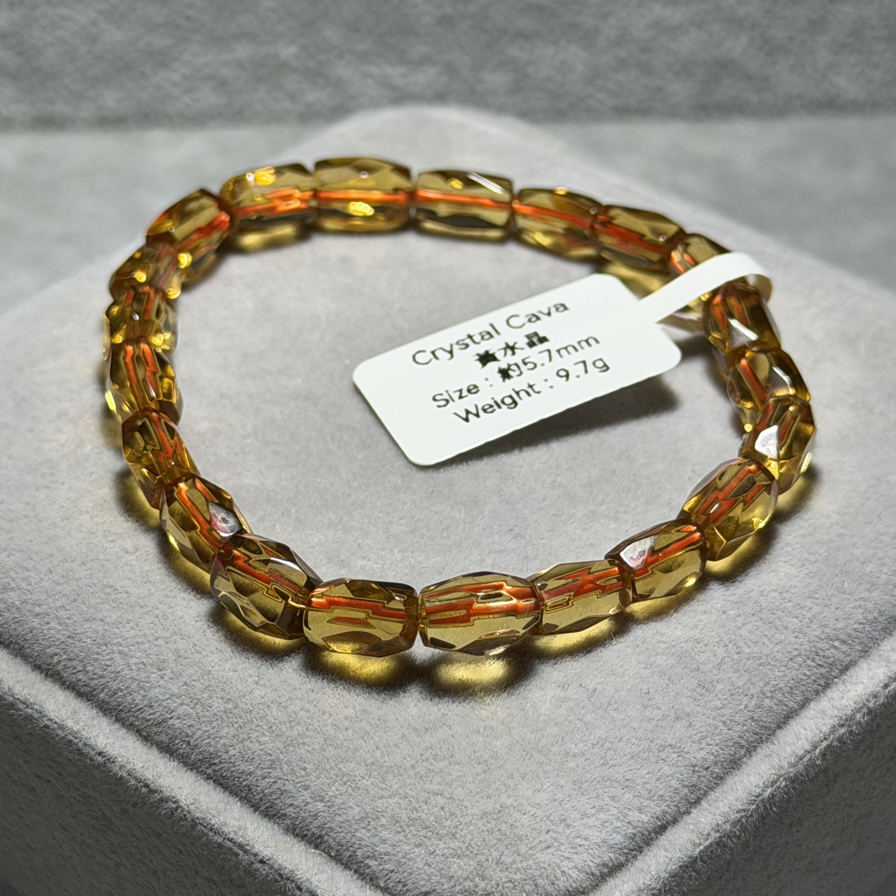 近頂級黃水晶 約5.7mm C1880