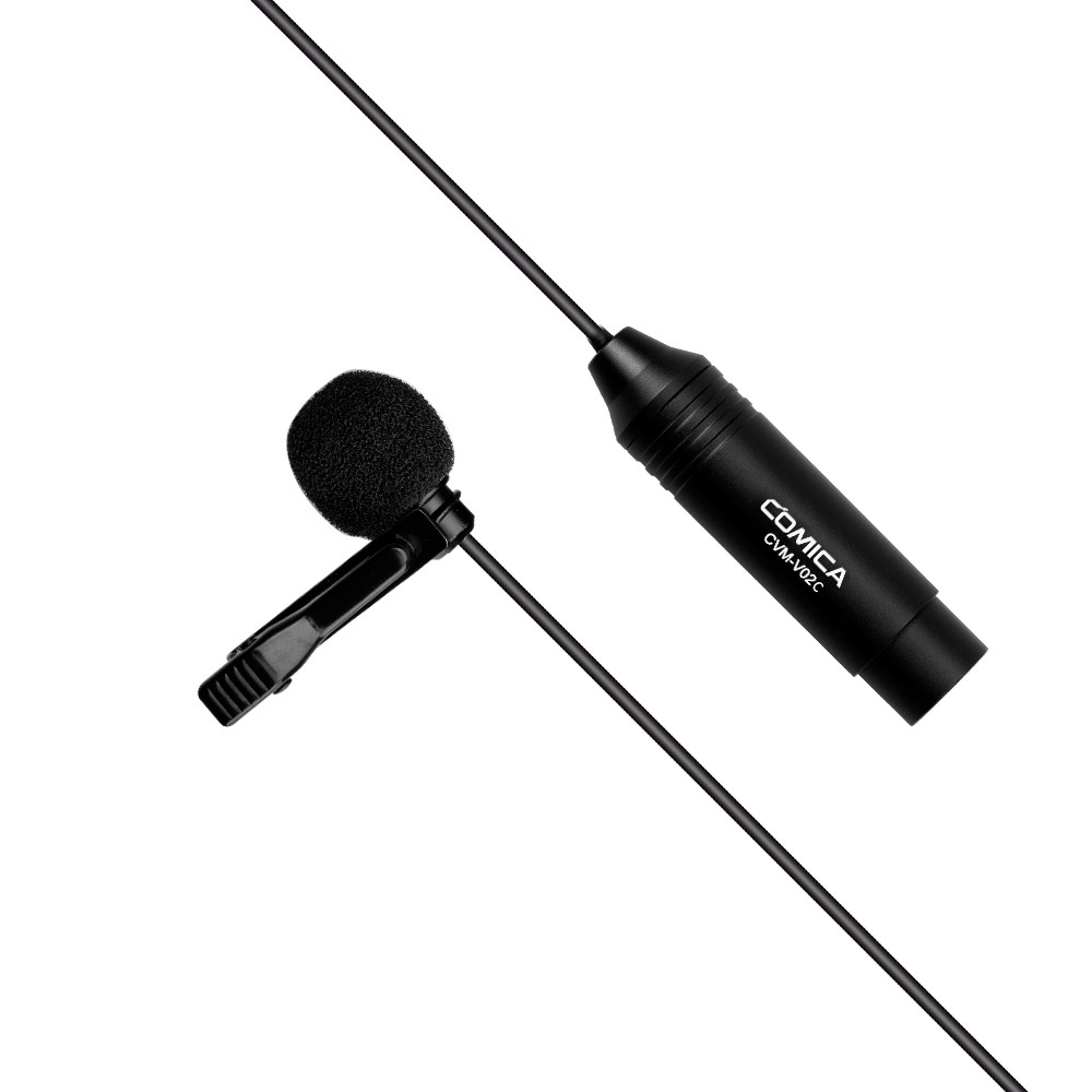 COMICA V02C XLR 48幻象電源心型指向領夾式麥克風