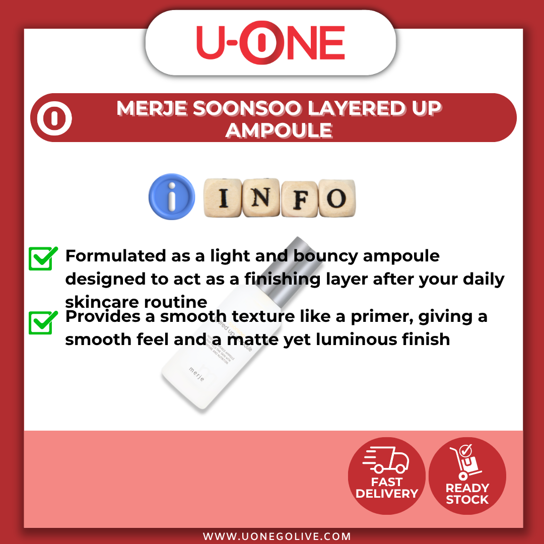 U-ONE | Korea | Merje | Soonsoo Layered Up Ampoule | 50ml
