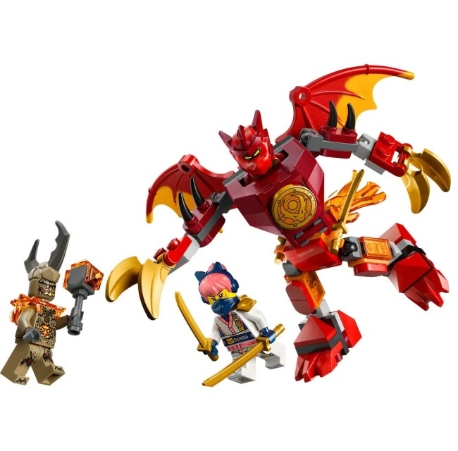 【玩具研究中心】LEGO 樂高 旋風忍者 赤地的猛龍機械人戰鬥組 71851